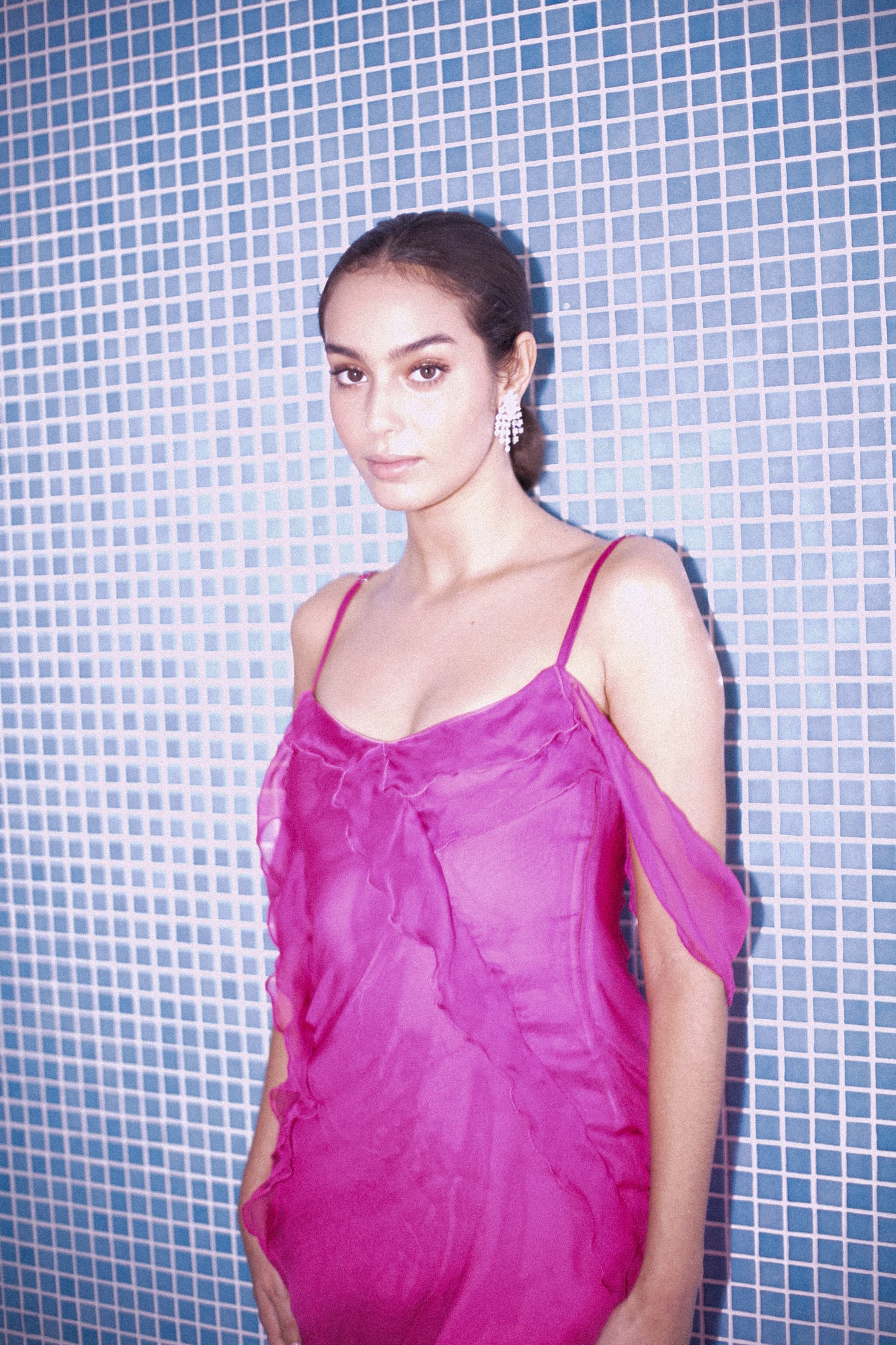 MONICA DRESS - FUSCHIA