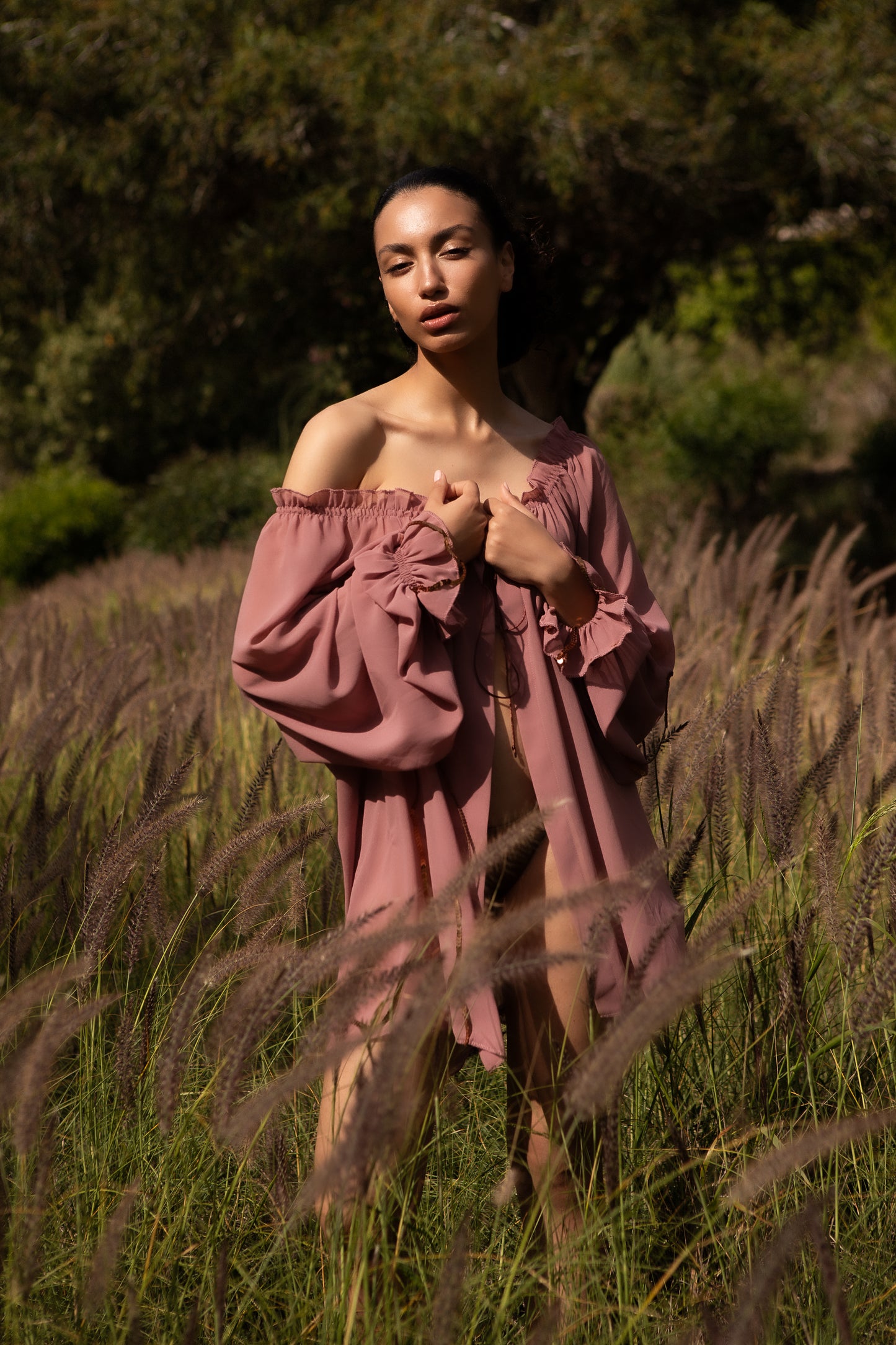 SCARLET BLOUSE | BURNT ROSE