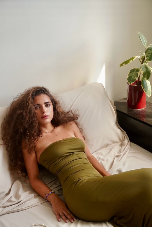 SIENNA DRESS | OLIVE