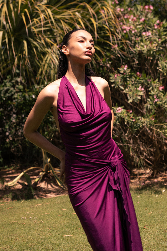 BIMBA DRESS | DEEP PURPLE